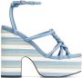 Jimmy Choo Clare sandalen met plateauzool Blauw - Thumbnail 2