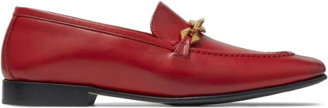 Jimmy Choo Diamond Tilda leren loafers Rood