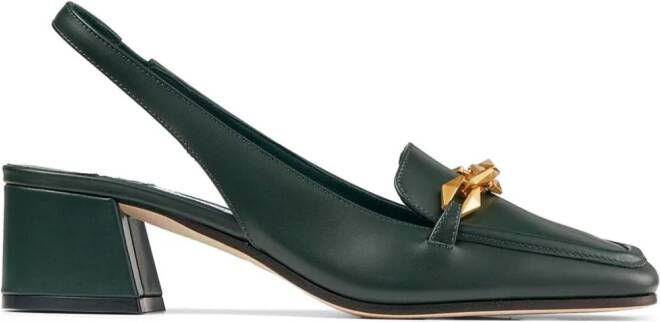 Jimmy Choo Diamond Tilda slingback pumps Groen