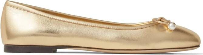 Jimmy Choo Elme ballerina's Goud