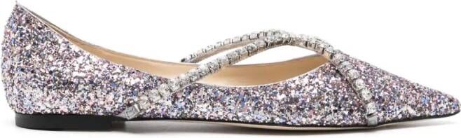 Jimmy Choo Genevi ballerina's Paars