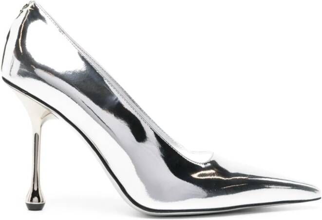 Jimmy Choo Ixia lakleren pumps Zilver