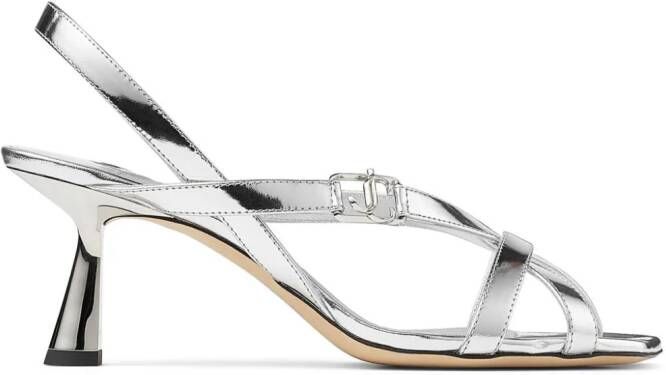 Jimmy Choo Jess 65 mm sandalen Zilver