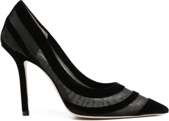 Jimmy Choo Love pumps met vlakken Zwart