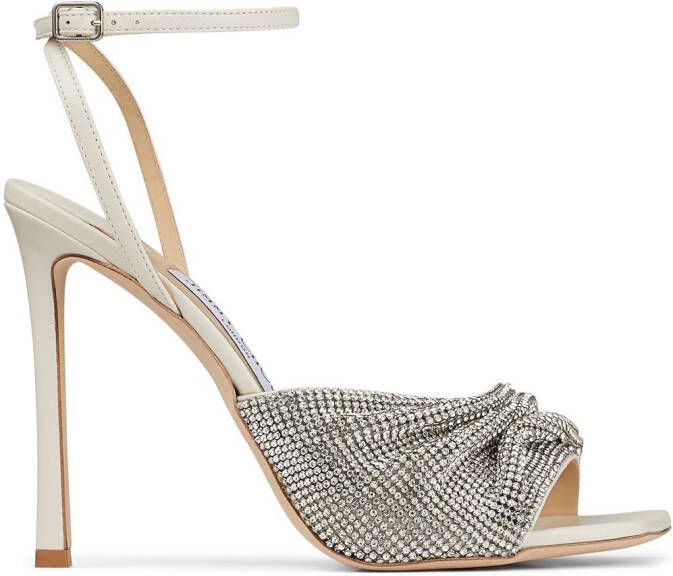 Jimmy Choo Naria sandalen met kristal Beige