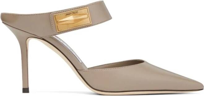 Jimmy Choo Nell muiltjes met puntige neus Beige