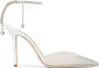 Jimmy Choo Saeda 100 mm pumps verfraaid met kristallen Wit - Thumbnail 1