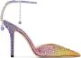 Jimmy Choo Saeda 100 mm pumps met kristallen Paars - Thumbnail 1