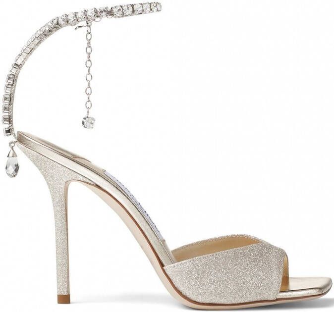 Jimmy Choo Saeda sandalen Goud