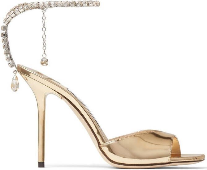 Jimmy Choo Saeda sandalen Goud