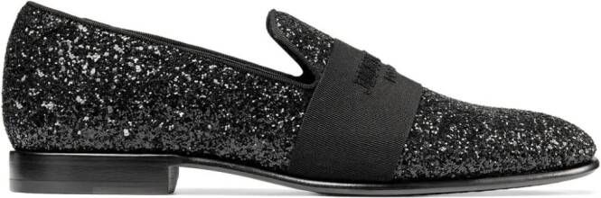 Jimmy Choo Thame verfraaide loafers Zwart