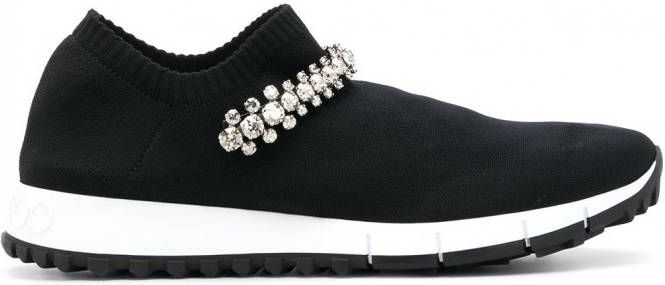 Jimmy Choo Verona gebreide sneakers Zwart