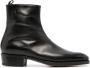 John Lobb Leren enkellaarzen Zwart - Thumbnail 1