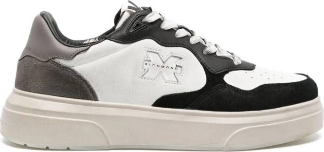 John Richmond 20018 sneakers met colourblocking Zwart