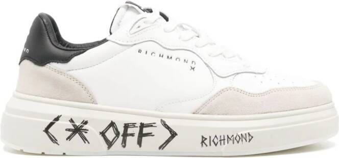 John Richmond Sneakers met logoprint Wit