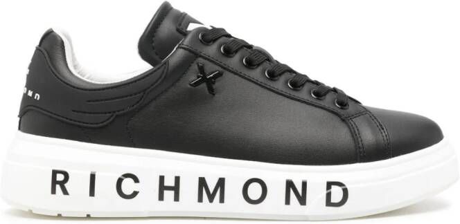 John Richmond Sneakers met logoprint Zwart