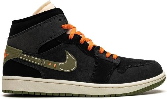 Jordan "Air 1 Mid SE Craft Anthracite Light Olive sneakers" Zwart