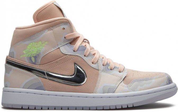 Jordan Air 1 Mid SE sneakers dames rubber leer su de Polyester 6.5