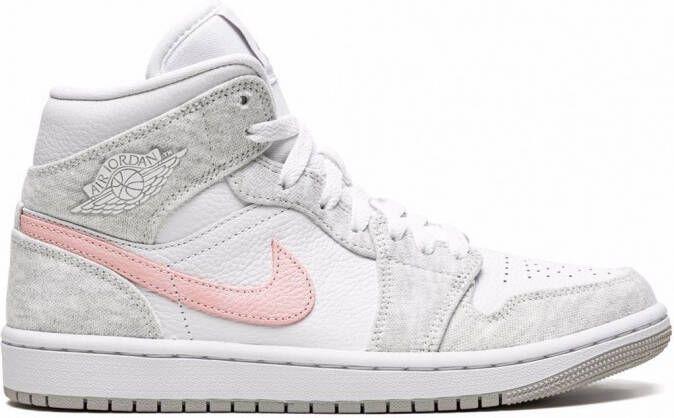 Jordan Air 1 Mid SE "Heather Grey Pink" sneakers Wit