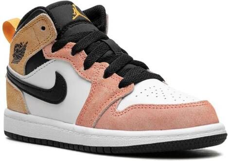 Jordan Kids "Air Jordan 1 Mid GS Flight Club sneakers" Roze