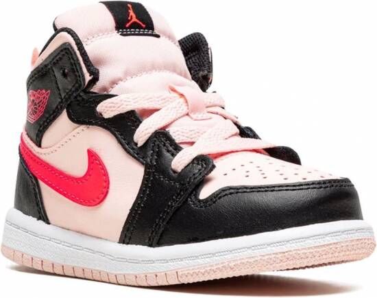 Jordan Kids Air Jordan 1 Mid high-top sneakers Zwart