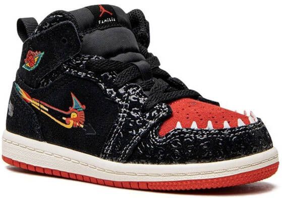 Jordan Kids "Air Jordan 1 Mid SE SIEMPRE Familia sneakers" Zwart