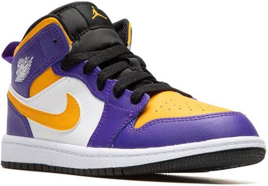 Jordan Kids Air Jordan 1 Mid sneakers Paars