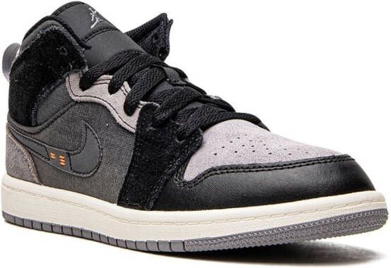 Jordan Kids Air Jordan 1 Mid sneakers Zwart