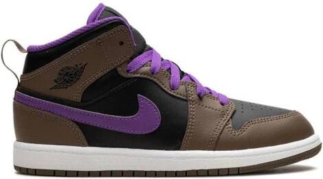 Jordan Kids Air Jordan 1 Mid sneakers Zwart