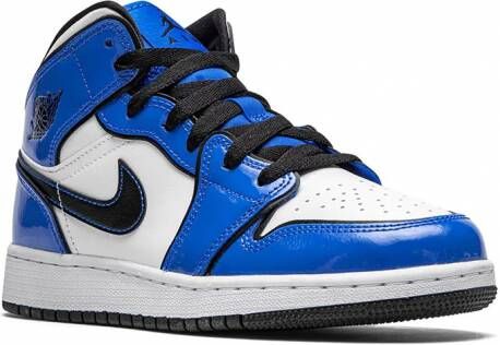 Jordan Kids Air Jordan 1 mid-top SE GS sneakers Blauw