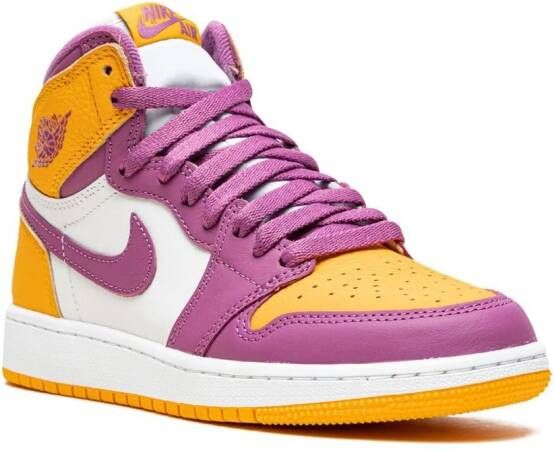 Jordan Kids Air Jordan 1 Retro high-top sneakers Geel