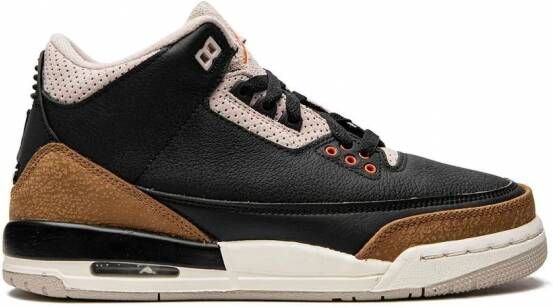 Jordan Kids Air Jordan 3 'Desert Elephant' sneakers Zwart