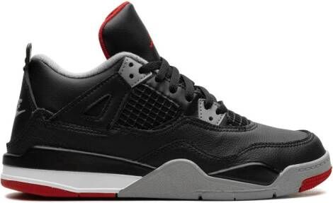 Jordan Kids Air Jordan 4 "Bred Reimagined" sneakers Zwart