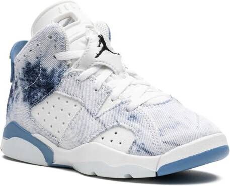 Jordan Kids "Air Jordan 6 Retro Washed Denim sneakers" Wit