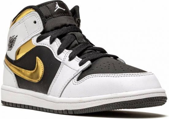 Jordan Kids Jordan 1 mid-top sneakers Wit