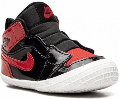 Jordan Kids "Jordan 1 Patent Bred sneakers" Zwart