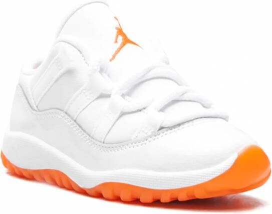 Jordan Kids "Jordan 11 Retro Low Bright Citrus sneakers" Wit