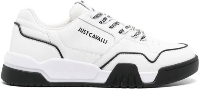 Just Cavalli Chunky sneakers met logo-reliëf Wit