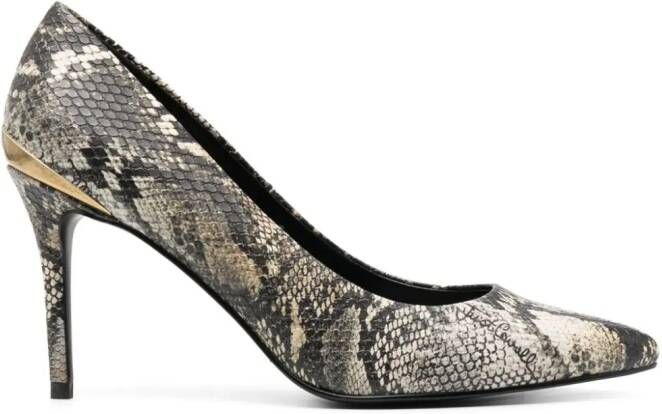 Just Cavalli Pumps met slangenleer-effect Beige