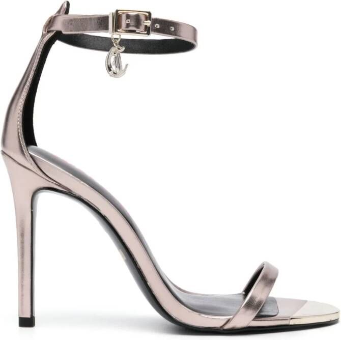 Just Cavalli Sandalen met logo amulet Goud