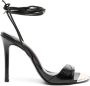 Just Cavalli Sandalen met slangenleer-effect Zwart - Thumbnail 1