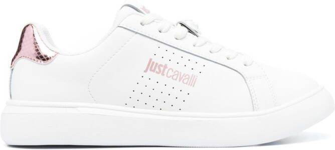 Just Cavalli Sneakers met metallic detail Wit