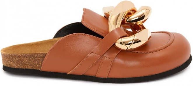 JW Anderson Loafers met kettingdetail Bruin