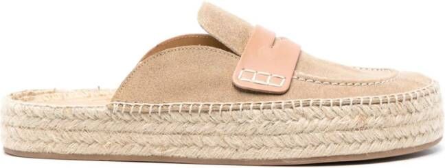 JW Anderson Leren espadrilles Beige