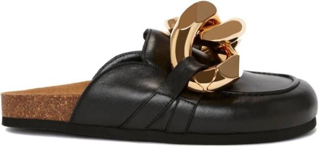 JW Anderson Leren muiltjes Black