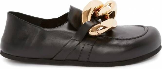 JW Anderson Loafers met ketting Zwart