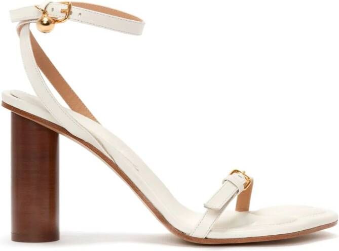 JW Anderson Paw sandalen met hoge hak Beige