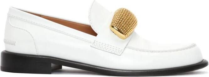 JW Anderson Verfraaide loafers Wit