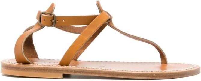 K. Jacques Buffon leren sandalen Beige