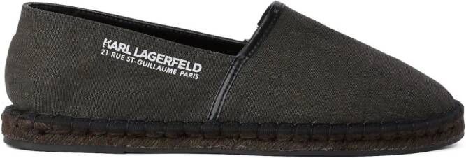 Karl Lagerfeld Kamino Locator espadrilles Zwart